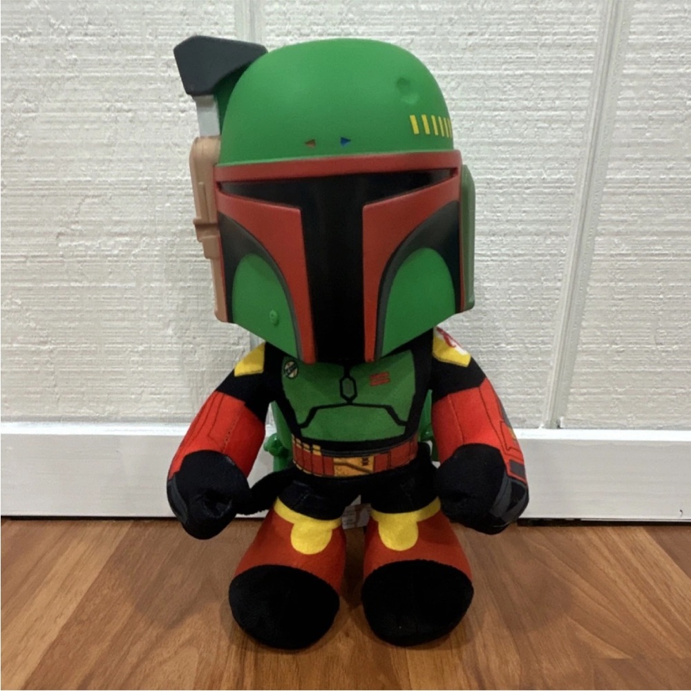 Mattel Star Wars Boba Fett Plush Stuffed Animal Medium 2021 Surface Washable